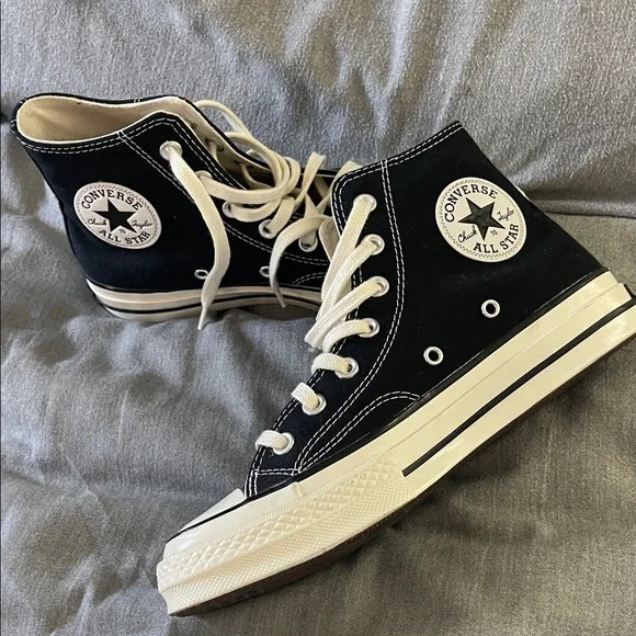 Converse Chuck 70s Classic Black High-Tops ECU Men’s 6, Women’s 8 - Picture 1 of 7